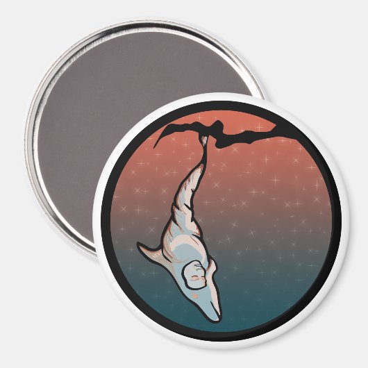 dolfijnencocoon magneet (Voorkant / Achterkant)