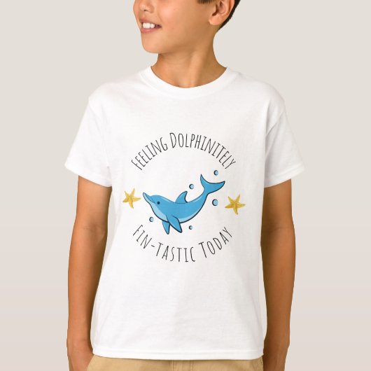 Dolfijnendom Fin-tastic Today Kinder T-Shirt (Voorkant)