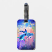 Dolfijnenfamilie Bagagelabel (Achterkant verticaal)