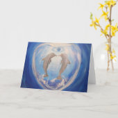 dolfijnenharmonica kaart (Gele Bloem)