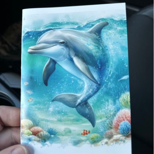 Dolfijnenkust onder het Zee Bedankkaart