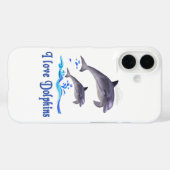 Dolfijnenliefde Case-Mate iPhone Case (Achterkant (horizontaal))