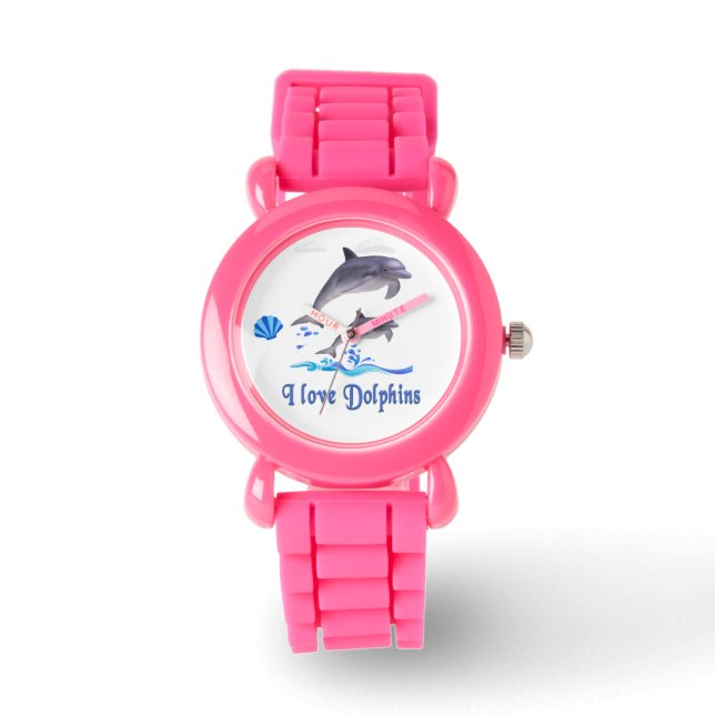 Dolfijnenliefde Horloge (Voorkant)