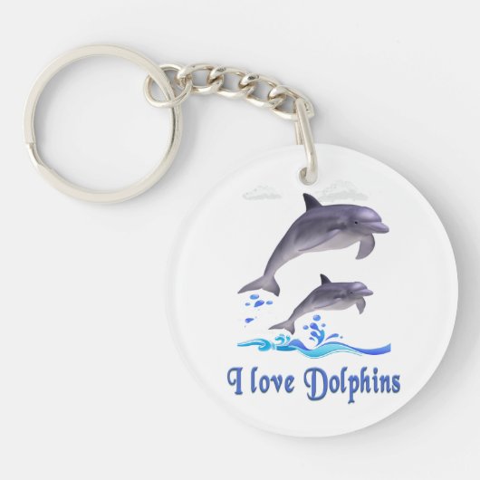 Dolfijnenliefde Sleutelhanger (Voorkant)