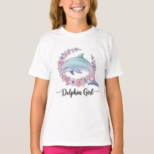 Dolfijnenmeisje Oceaanliefhebber Grafisch T-shirt