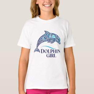 Dolfijnenmeisje Oceaanliefhebber Grafisch T-shirt