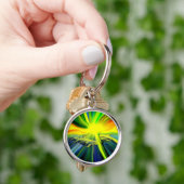 Dolfijnfamilie in de zon sleutelhanger (Hand)