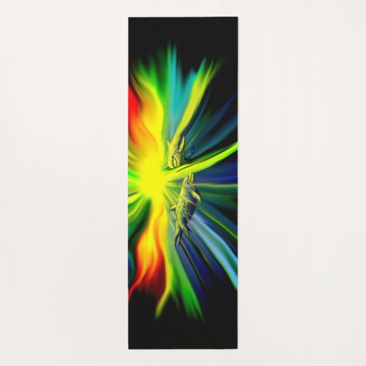 Dolfijnfamilie in de zon yogamat (Achterkant)