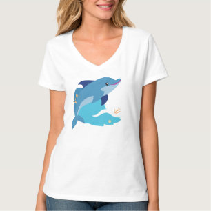 Dolfijngrafiek T-shirt