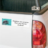 Dolfijnkop in aquamarinewater bumpersticker (Op Truck)