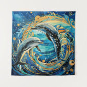 Dolfijnkunst Wandkleed (Voorkant)