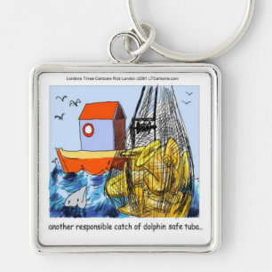 Dolfijnveilige Tuba Grappig Sleutelhanger