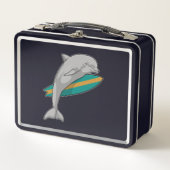 Dolfine als Surfer met Surfboard (Voorkant)