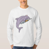 Dolfine als verpleegster met spuit t-shirt (Voorkant)
