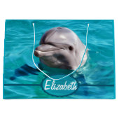 Dolfine in Blue Water Foto Groot Cadeauzakje (Voorkant)