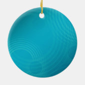 Dolfine in Blue Water Foto Keramisch Ornament (Achterkant)