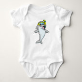 Dolfine in duiken met Snorkel Romper (Voorkant)