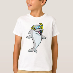 Dolfine in duiken met Snorkel T-shirt