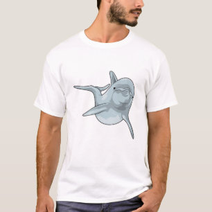 Dolfine in zwemmen t-shirt