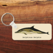  dolfinedelphinus delphis, zeezoogdieren sleutelhanger (Achterkant)