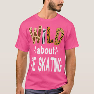 Dolgemaakt over schaatsen t-shirt