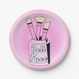 Doll Face - Canvas uit de jaren 40 Papieren Bordje