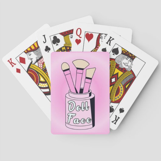 Doll Face - Canvas uit de jaren 40 Pokerkaarten (Achterkant)