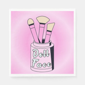 Doll Face - Canvas uit de jaren 40 Servet