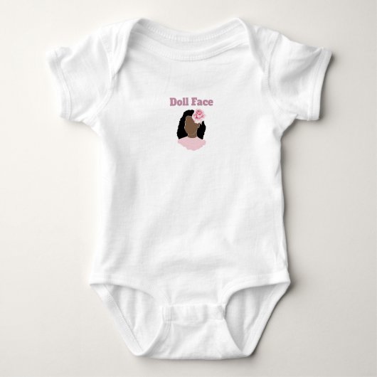Doll face T-Shirt Baby Bodysuit (Voorkant)