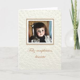 Doll Frances bisnieta/overkleindochter Birthday Kaart