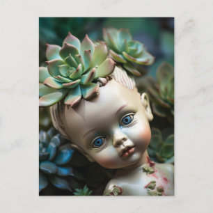 Doll Head in het Briefkaart Succulent Garden