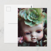 Doll Head in het Briefkaart Succulent Garden (Voorkant / Achterkant)