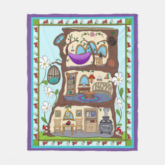 Doll House Blanket Fleece Deken