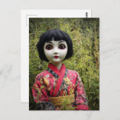 Doll in het bos briefkaart (Voorkant / Achterkant)