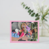 Doll Lady Pérou sur carte postale (Debout devant)