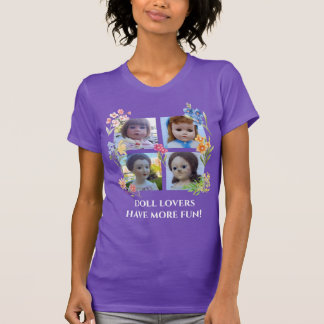 Doll liefhebbers hebben meer plezier vier vierkant t-shirt