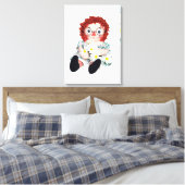 doll met deisies canvas afdruk (Insitu (Slaapkamer))