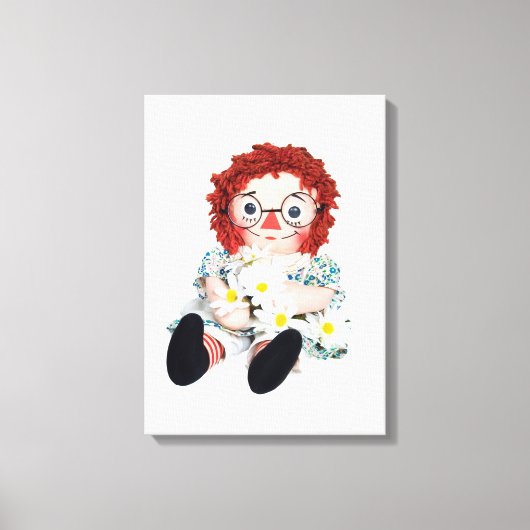 doll met deisies canvas afdruk (Voorkant)