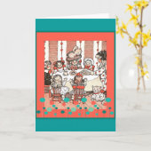 Doll Party Kaart (Gele Bloem)