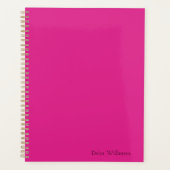Doll Pink Aangepaste naam Planner (Voorkant)