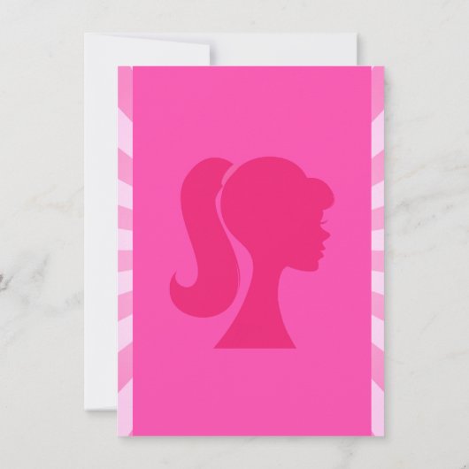 Doll Pink Birthday Invitation (Dos)