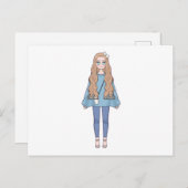 Doll Post Kaart (Voorkant / Achterkant)