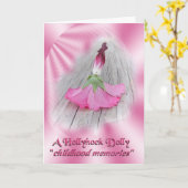 "Doll van de stokroos " Kaart (Gele Bloem)