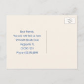 Dollar de gros sable se déplaçant à la carte posta (Dos)