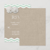 Dollar de Sable & Chevron RSVP (Devant / Derrière)
