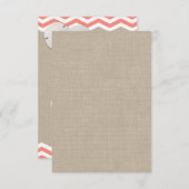 Dollar de sable de corail et Chevron RSVP (Devant / Derrière)
