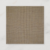 Dollar de sable et Burlap Bijoux carte d'affichage (Dos)