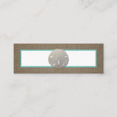 Dollar de sable et carte Signet Burlap (Devant)