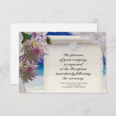 Dollar de sable et dentelle Carte de réception Tro (Devant / Derrière)