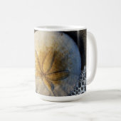 Dollar de sable et Surf de plage Photo Café Mug (Devant droit)